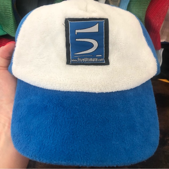 Five Ultimate frisbee plush fuzzy Snapback Hat - Picture 2 of 7